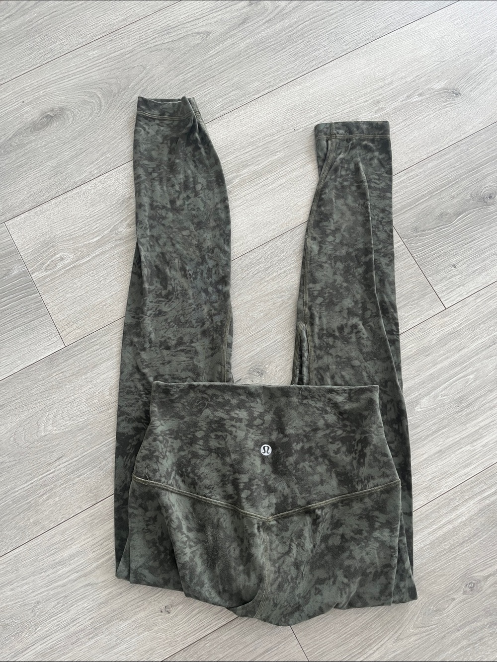lululemon athletica Olive Green Camo High-Rise Leggings